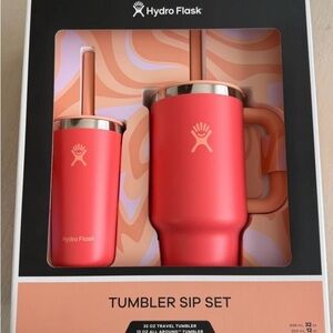 Hydro Flask Coral Tumbler Sip Set